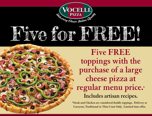 Vocelli Pizza Coupon Codes, coupons codes June 2020