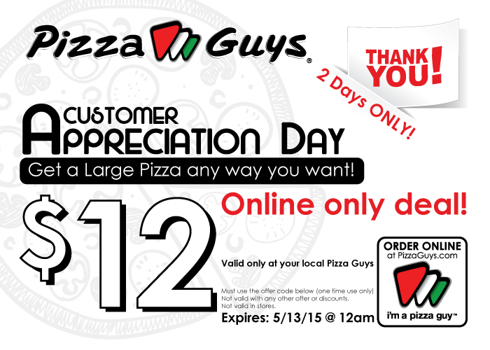 Pizza Guys Coupon Codes, printable promo codes July 2020