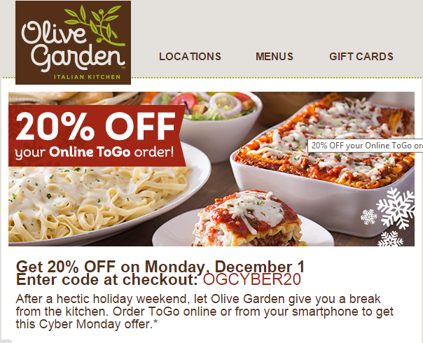 Olive Garden Coupons Printable Code For Restaurant Lunch March
