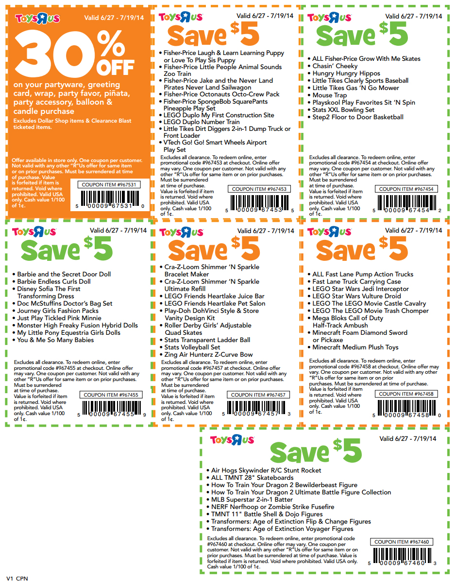 Toys R Us Coupons Printable Coupon Code Online April 2020