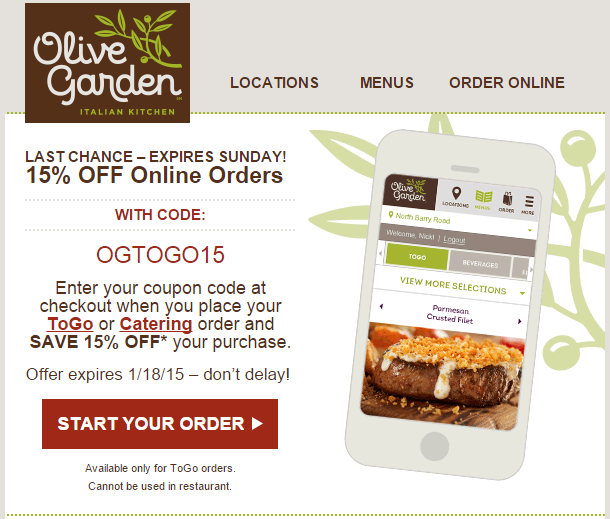 Olive Garden Coupons Printable Code For Restaurant Lunch April